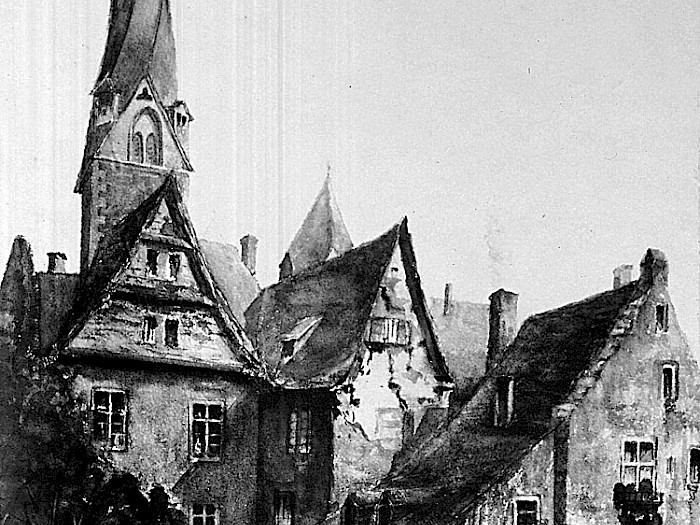 Klemenskirche mit Kloster Berchem um 1920